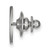 LogoArt Carolina Hurricanes Lapel Pin - Rhodium-Plated 14K White Gold - View 2
