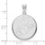 LogoArt U.S. Marine Corps Pendant - Rhodium-Plated 14K White Gold Large Disc - View 2