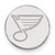 LogoArt St. Louis Blues Lapel Pin - Rhodium-Plated 14K White Gold