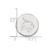 LogoArt Texas State University Lapel Pin - Rhodium-Plated 14K White Gold Bobcat - View 3