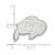 LogoArt University of Colorado Lapel Pin - Rhodium-Plated 14K White Gold Buffalo - View 3