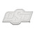 LogoArt Oklahoma State University Lapel Pin - Rhodium-Plated 14K White Gold O-S-U