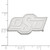 LogoArt Oklahoma State University Lapel Pin - Rhodium-Plated 14K White Gold O-S-U - View 3