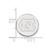 LogoArt University of North Carolina Lapel Pin - Rhodium-Plated 14K White Gold N-C - View 3