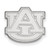 LogoArt Auburn University Lapel Pin - Rhodium-Plated 14K White Gold
