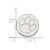 LogoArt Clemson University Lapel Pin - Rhodium-Plated 14K White Gold Tiger Paw - View 3