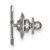 LogoArt North Carolina State University Lapel Pin - Rhodium-Plated 14K White Gold N-C-S - View 2