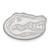 LogoArt University of Florida Lapel Pin - Rhodium-Plated 14K White Gold Gator