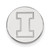 LogoArt University of Illinois Lapel Pin - Rhodium-Plated 14K White Gold Letter I