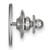 LogoArt University of South Carolina Lapel Pin - Rhodium-Plated 14K White Gold - View 2