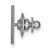 LogoArt Montana State University Lapel Pin - Rhodium-Plated 14K White Gold Crest - View 2