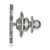 LogoArt Marquette University Lapel Pin - Rhodium-Plated 14K White Gold - View 2