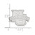 LogoArt Marquette University Lapel Pin - Rhodium-Plated 14K White Gold - View 3