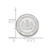 Rhodium-Plated 14K White Gold LogoArt Penn State University Crest Lapel Pin - View 3