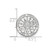 LogoArt University of Nebraska Lapel Pin - Rhodium-Plated 14K White Gold Crest - View 3