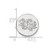LogoArt University of South Carolina Lapel Pin - Rhodium-Plated 14K White Gold Gamecock - View 3