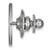 LogoArt Michigan State University Lapel Pin - Rhodium-Plated 14K White Gold Spartan - View 2