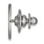 LogoArt North Carolina State University Lapel Pin - Rhodium-Plated 14K White Gold Wolf - View 2