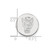 LogoArt North Carolina State University Lapel Pin - Rhodium-Plated 14K White Gold Wolf - View 3
