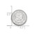 LogoArt University of North Carolina Lapel Pin - Rhodium-Plated 14K White Gold Crest - View 3
