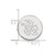 LogoArt University of Kansas Lapel Pin - Rhodium-Plated 14K White Gold Jayhawk - 4W062UKS - View 3