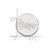 LogoArt University of Nebraska Lapel Pin - Rhodium-Plated 14K White Gold Huskers - View 3