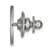 LogoArt Virginia Tech Lapel Pin - Rhodium-Plated 14K White Gold Crest - View 2