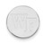 LogoArt Wake Forest University Lapel Pin - Rhodium-Plated 14K White Gold W-F