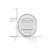 LogoArt University of Mississippi Lapel Pin - Rhodium-Plated 14K White Gold 1848 Crest - View 3