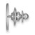 LogoArt University of Pittsburgh Lapel Pin - Rhodium-Plated 14K White Gold - View 2