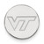 LogoArt Virginia Tech Lapel Pin - Rhodium-Plated 14K White Gold V-T
