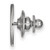 LogoArt Virginia Tech Lapel Pin - Rhodium-Plated 14K White Gold V-T - View 2