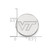 LogoArt Virginia Tech Lapel Pin - Rhodium-Plated 14K White Gold V-T - View 3