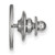 LogoArt University of Louisville Lapel Pin - Rhodium-Plated 14K White Gold Letter L - View 2