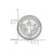 LogoArt University of Alabama Lapel Pin - Rhodium-Plated 14K White Gold Crest - View 3