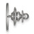 LogoArt University of Florida Lapel Pin - Rhodium-Plated 14K White Gold Gators Script - View 2