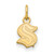 14K Yellow Gold NHL LogoArt Seattle Kraken XS Pendant