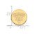 LogoArt University of New Orleans Lapel Pin - 14K Yellow Gold U-N-O - View 3