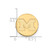 LogoArt University of Michigan Lapel Pin - 14K Yellow Gold Letter M - View 3