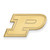 LogoArt Purdue University Lapel Pin - 14K Yellow Gold Letter P