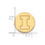 LogoArt University of Illinois Lapel Pin - 14K Yellow Gold Letter I - View 3