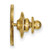14K Yellow Gold LogoArt Penn State University Lion Lapel Pin - View 2