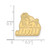 LogoArt James Madison University Lapel Pin - 14K Yellow Gold - View 3