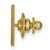 LogoArt Montana State University Lapel Pin - 14K Yellow Gold Crest - View 2