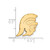 LogoArt University of Southern California Lapel Pin - 14K Yellow Gold Trojan - View 3