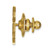 LogoArt Marquette University Lapel Pin - 14K Yellow Gold - View 2