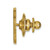 LogoArt Villanova University Lapel Pin - 14K Yellow Gold Wildcat - View 2