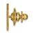 LogoArt University of Illinois Lapel Pin - 14K Yellow Gold Victory Badge - View 2