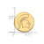 LogoArt Michigan State University Lapel Pin - 14K Yellow Gold Spartan - View 3