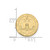 LogoArt Georgia Institute of Technology Lapel Pin - 14K Yellow Gold Crest - View 3